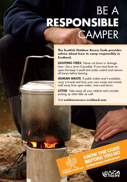 Be a responsible camper poster