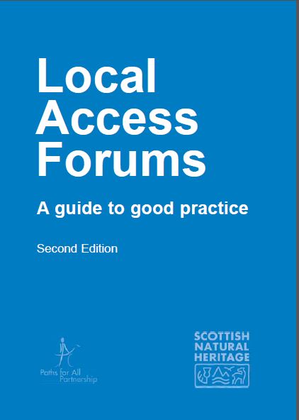 Local Access Forums - a guide to good practice - front cover