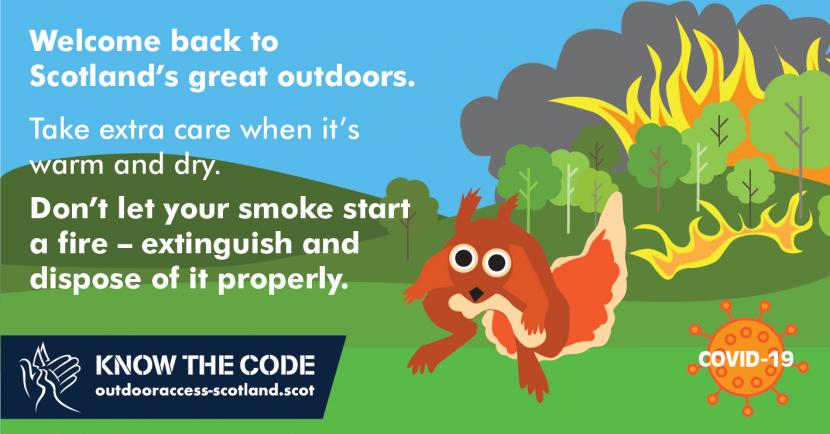 Wildfires are devastating for wildlife, take care in warm weather animation