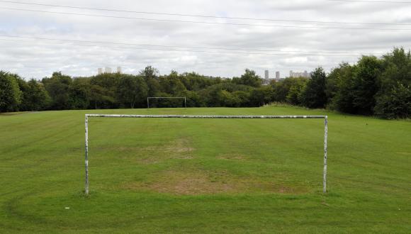 Football pitch, Ruchill Park, Glasgow. ©Lorne Gill/SNH._For information on reproduction rights contact the Scottish Natural Heritage Image Library on Tel. 01738 444177 or www.nature.scot Thumbnail